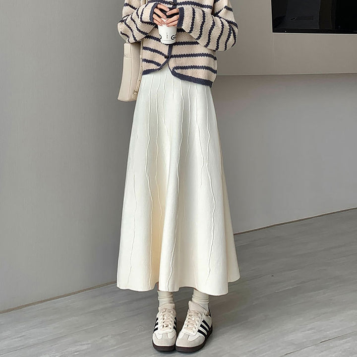 Damen Eleganter und fließender Maxirock Drune 1787632125