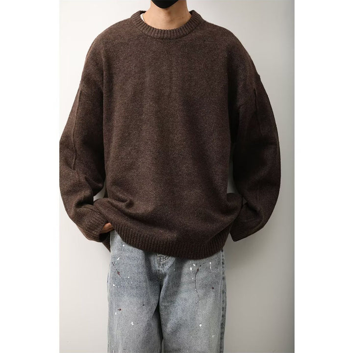 Herren Lockerer Strickpullover Drune