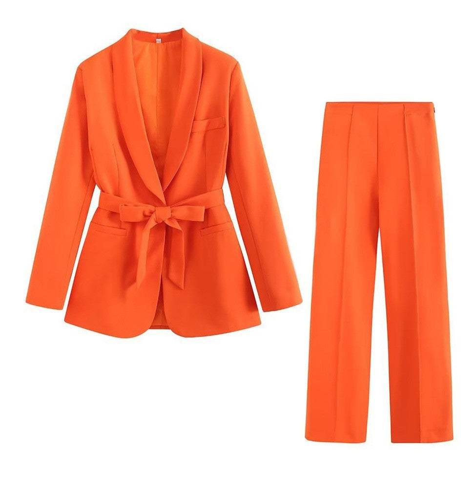 Damen Elegante High‑Waist Palazzo‑Hose mit durchgehender Bügelfalte und Clean‑Finish Drune
