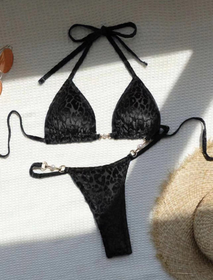 Damen Triangel-Bikini mit dekorativen Akzenten und raffiniertem Schnitt Drune