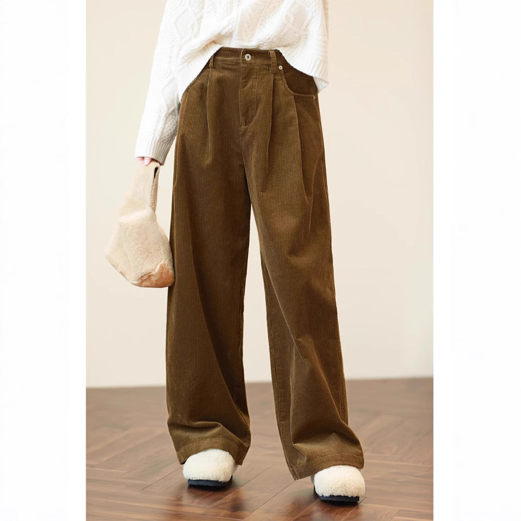 Damen Weit geschnittene Cordhose Drune