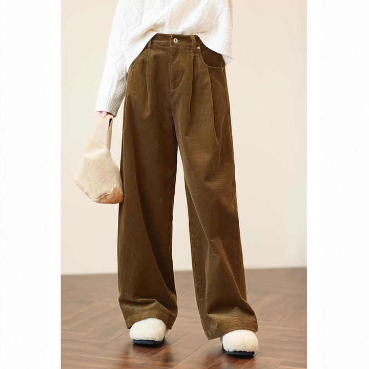 Damen Weit geschnittene Cordhose Drune