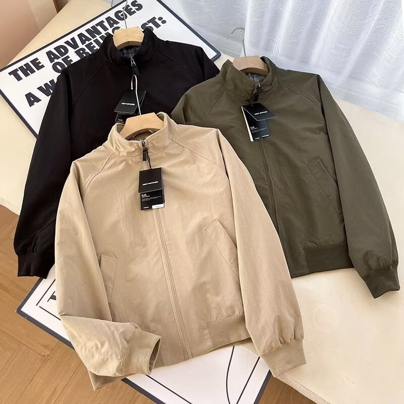 Damen modische Übergangsjacke mit hohem Kragen und praktischen Taschen Drune