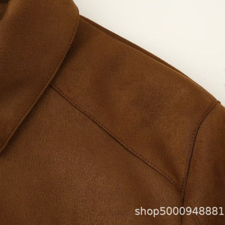 Damen trendige Bikerjacke mit zwei praktischen Reißverschlusstaschen und elegantem Kragen Drune