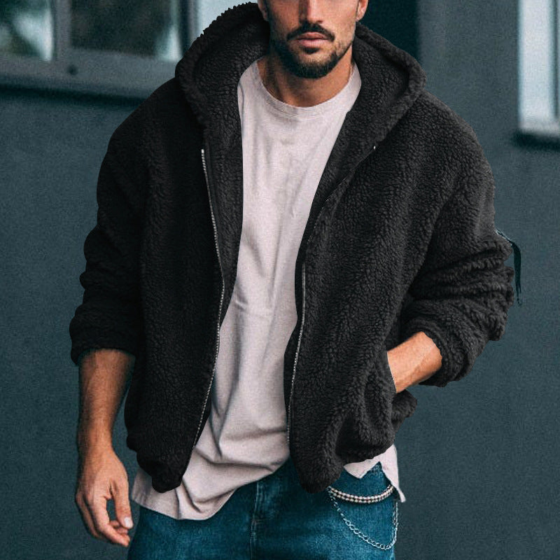 Herren kuschelige Fleecejacke mit hochwertiger Innenfütterung und praktischem Reißverschluss Drune