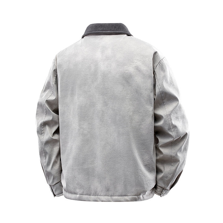 Herren Lässige Kunstlederjacke mit Teddyfutter Drune 1787738670