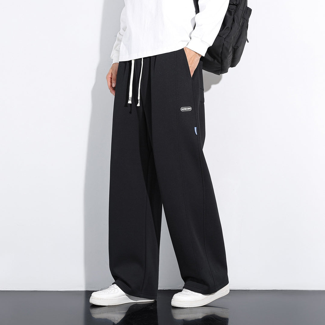 Herren Weite Relaxed-Freizeithose mit Tunnelzug & markanten Teilungsnähten Drune