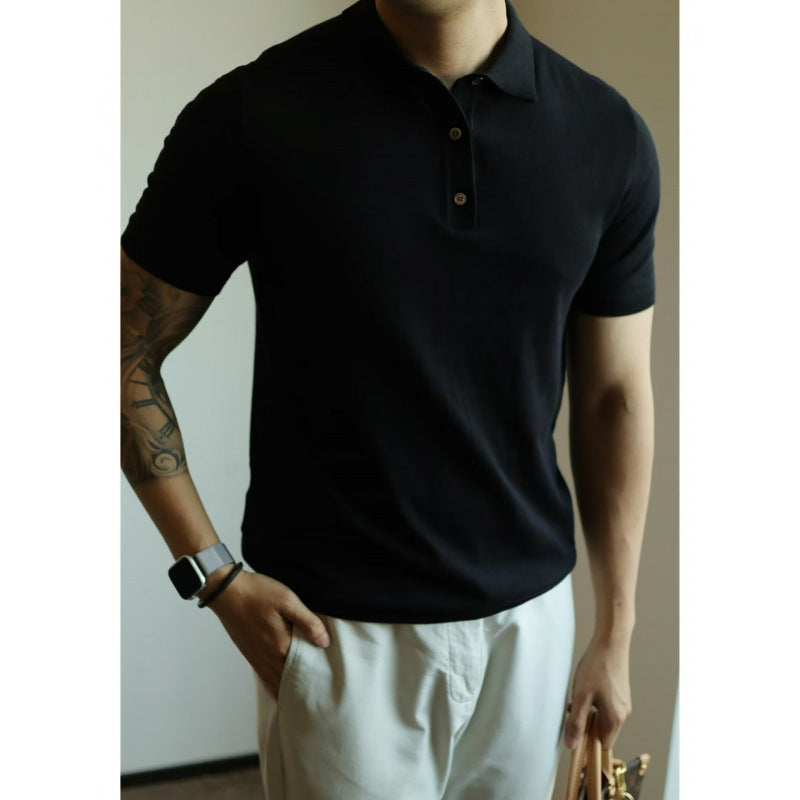 Herren Kurzarm Poloshirt aus hochwertiger Baumwolle Drune