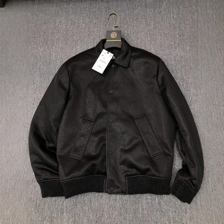 Herren Leichte Fieldjacke aus technischem Material mit aufgesetzten Pattentaschen und Stehkragen Drune