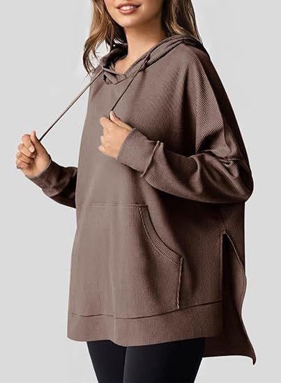 Damen Oversized Kapuzenpullover Drune