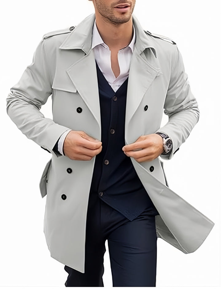 Herren Trenchcoat mit elegantem Schnitt Drune