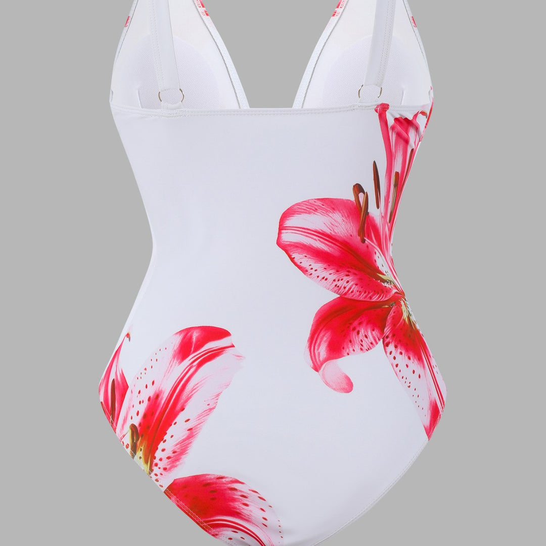 Damen Bademode-Set mit elegantem Blumenmuster Drune