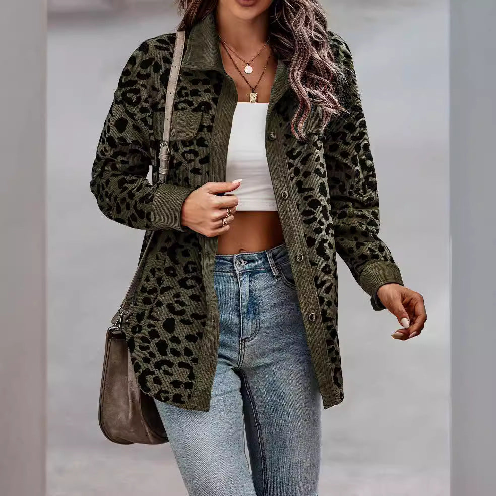 Damen lässige und modische Karo-Jacke Drune