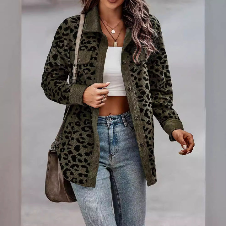 Damen lässige und modische Karo-Jacke Drune