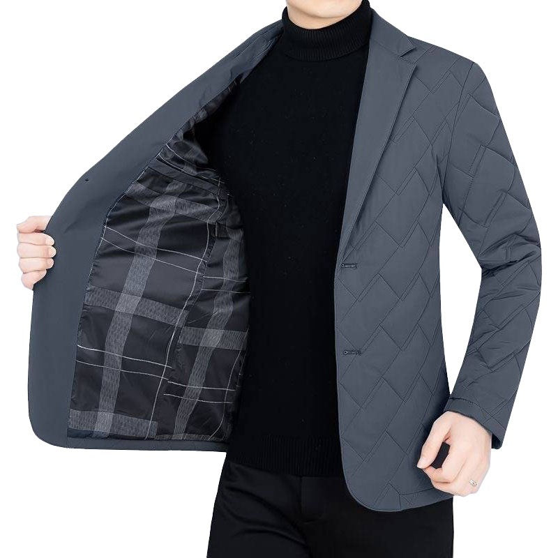 Herren gesteppter Business-Blazer mit leichter Thermo-Isolierung Drune