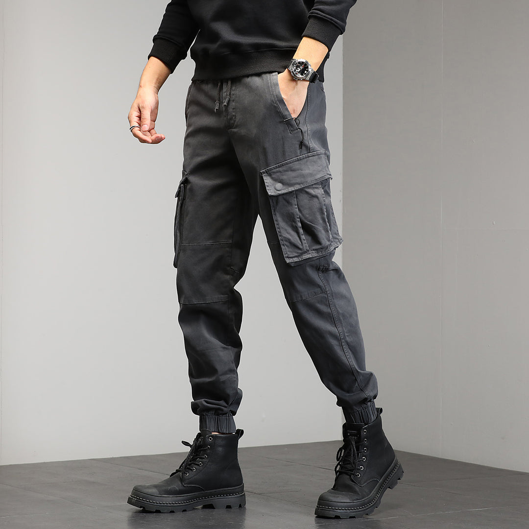 Herren Utility-Joggerhose mit sculpted Kniepaneelen, verstärkten Cargotaschen und elastischem Komfortbund Drune