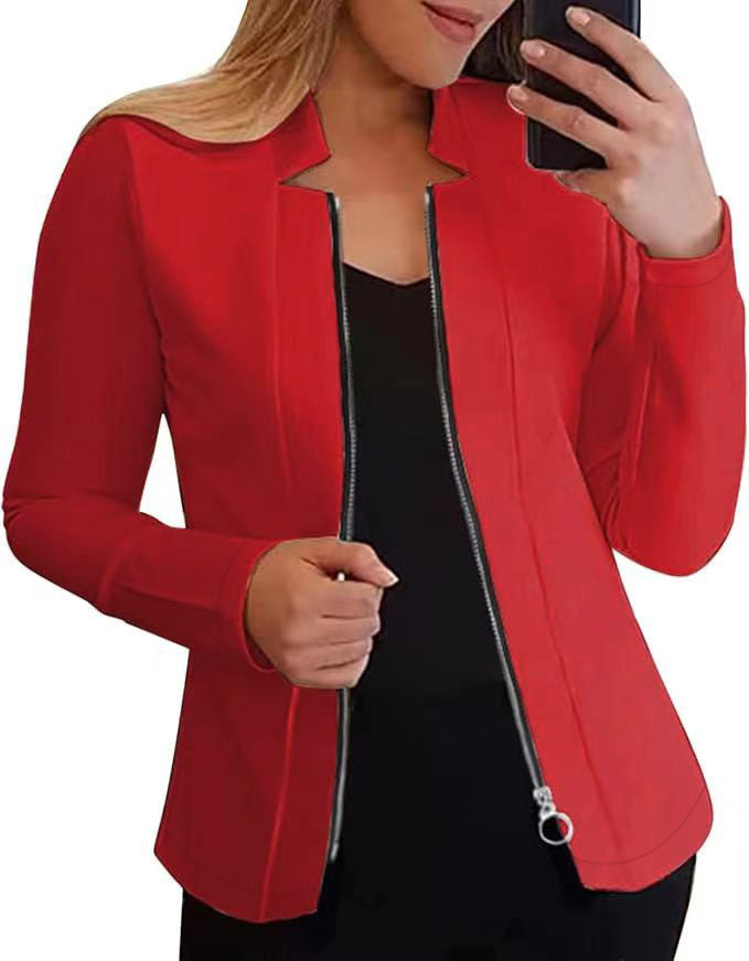 Damen Bikerjacke mit innovativem Schnitt und praktischen Reißverschlussdetails Drune