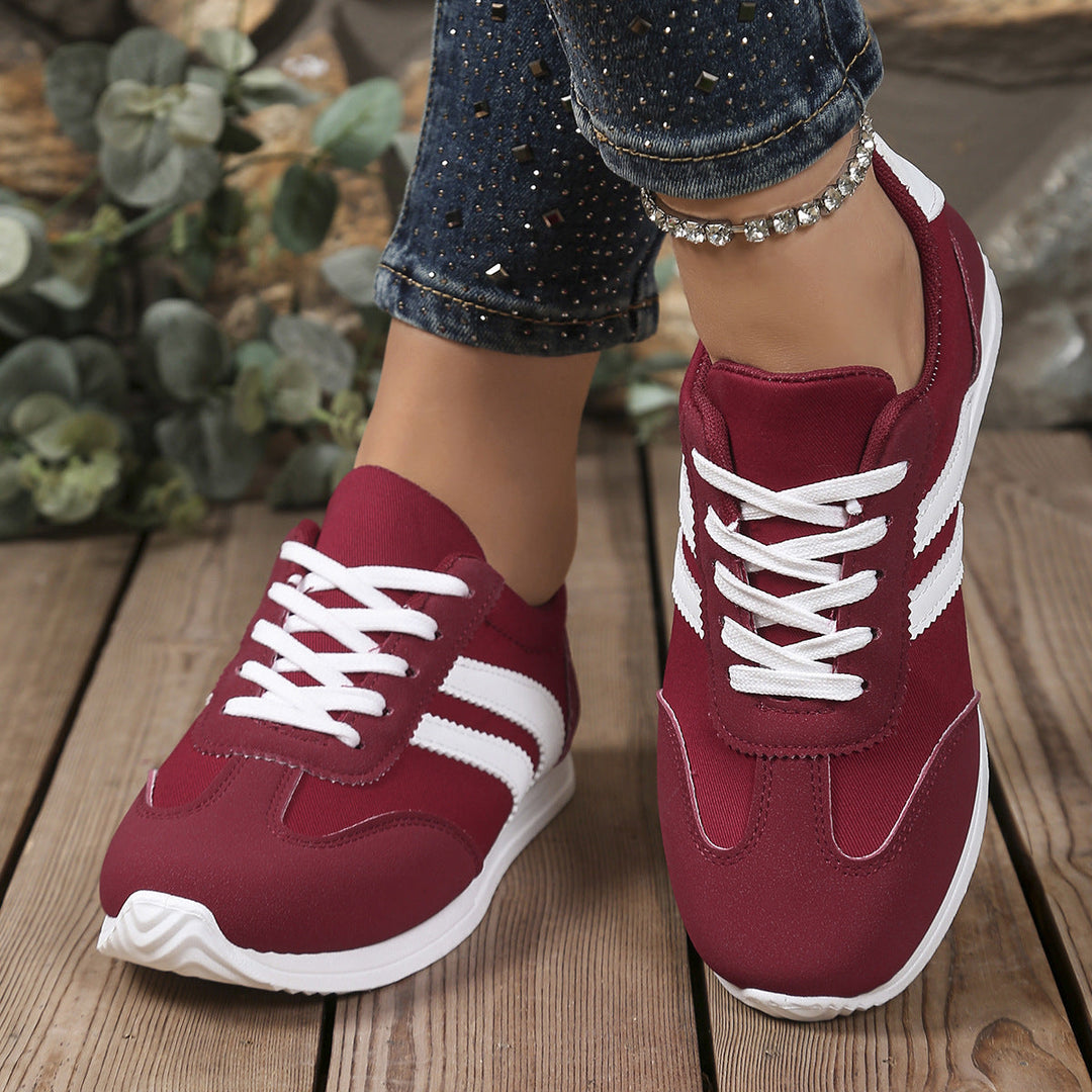 Damen Sportliche Freizeitsneaker mit praktischem Schnürverschluss Drune