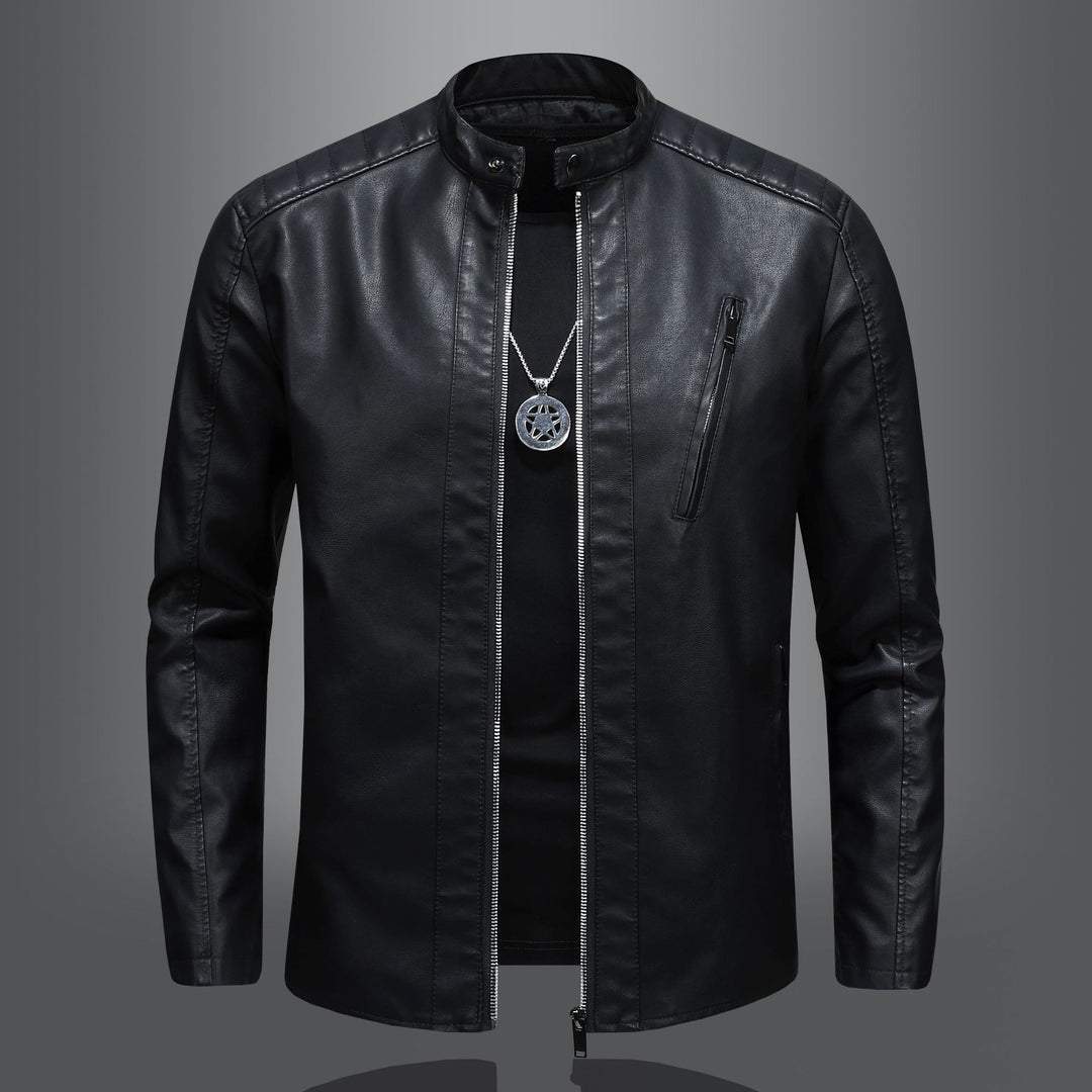 Herren Elegante und komfortable Lederjacke Drune