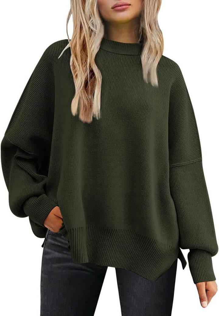 Damen lässiger Strickpullover Drune