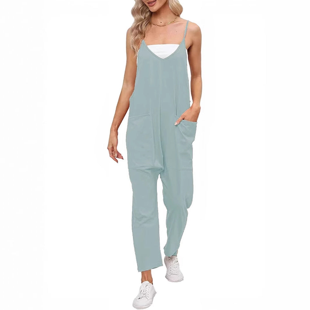 Damen Lässige und bequeme Latzhose Drune