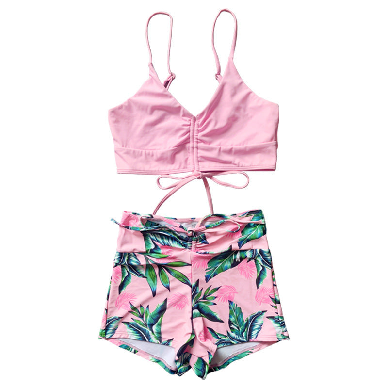 Damen Sportliches Bikinioberteil mit Shorts Drune