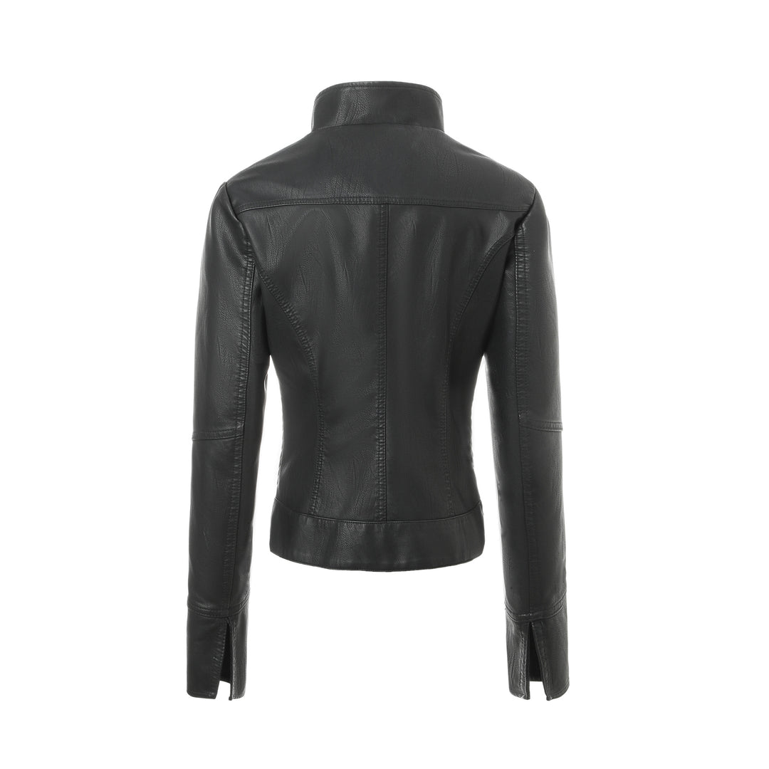Damen Modische Bikerjacke mit ausgeprägtem Steppmuster Drune