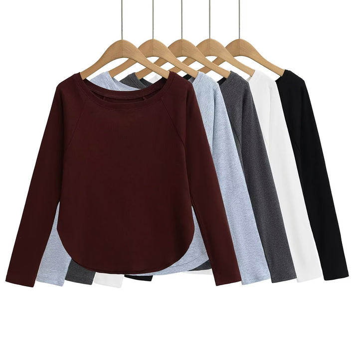 Damen lässiges Langarmshirt Drune