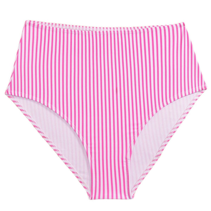 Damen Hochtailliertes Bikini-Set mit verspieltem Streifenmuster Drune