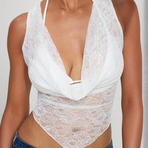 Damen Spitzen-Bodysuit mit verführerischem Design Drune