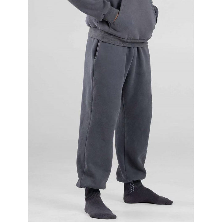 Damen nan oversized Kapuzenpullover mit Kängurutasche und weichem Fleece-Innenfutter Drune