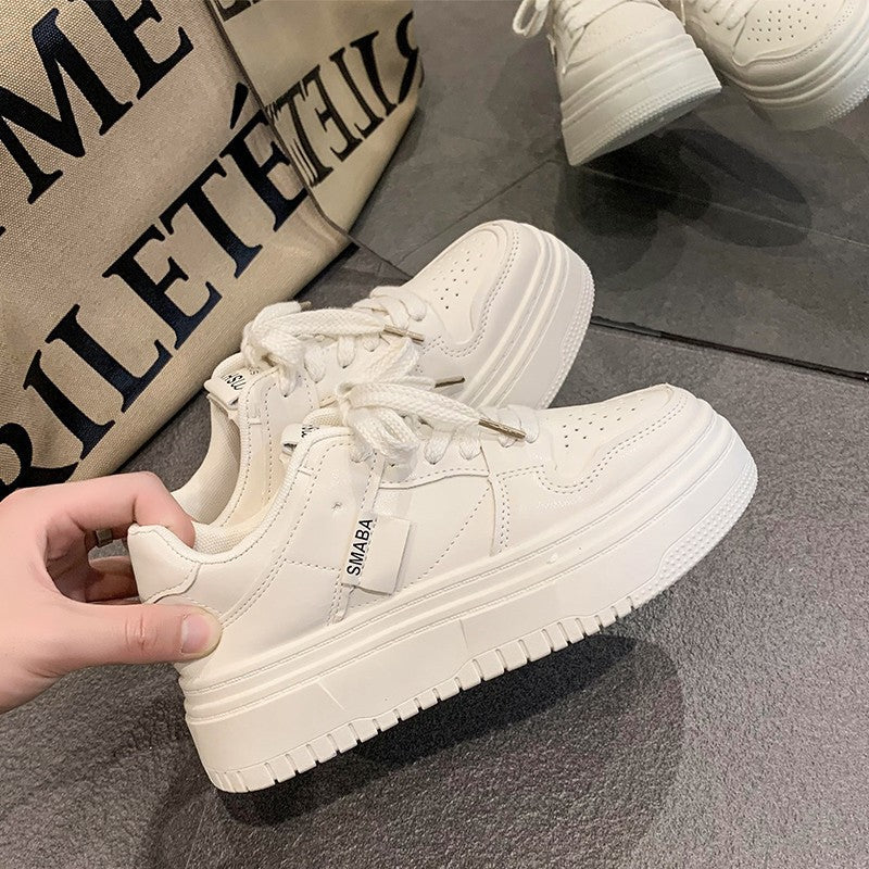 Damen Plattform-Sneaker mit dämpfender Laufsohle und eleganter Schnürung Drune