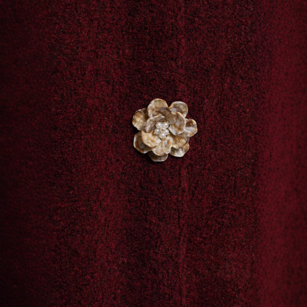 Damen Kuschelige Fleecejacke mit eleganter Knopfleiste Drune