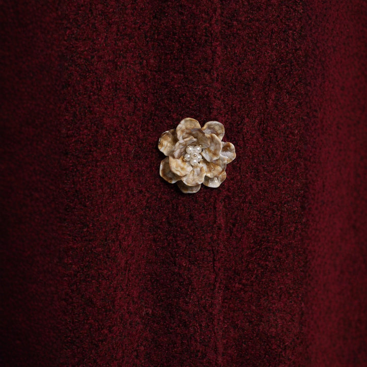 Damen Kuschelige Fleecejacke mit eleganter Knopfleiste Drune