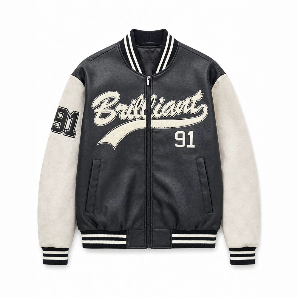 Herren Modische Bomberjacke mit sportlichem Schnitt Drune