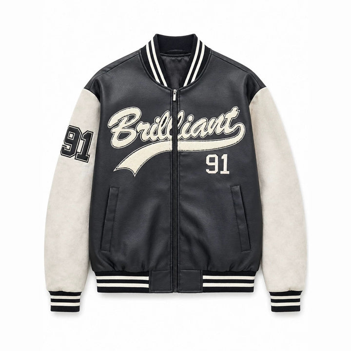 Herren Modische Bomberjacke mit sportlichem Schnitt Drune