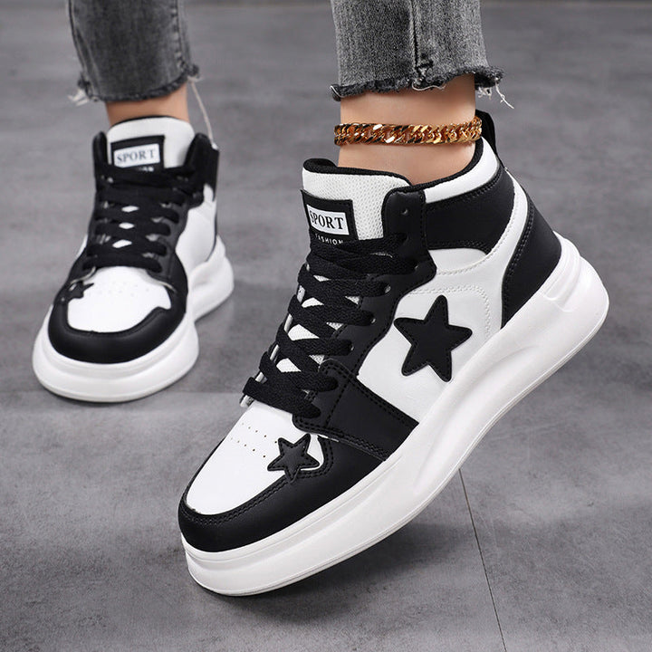 Damen Sportliche Sneaker mit ergonomischer Dämpfungstechnologie und trendigem Sternenmuster Drune
