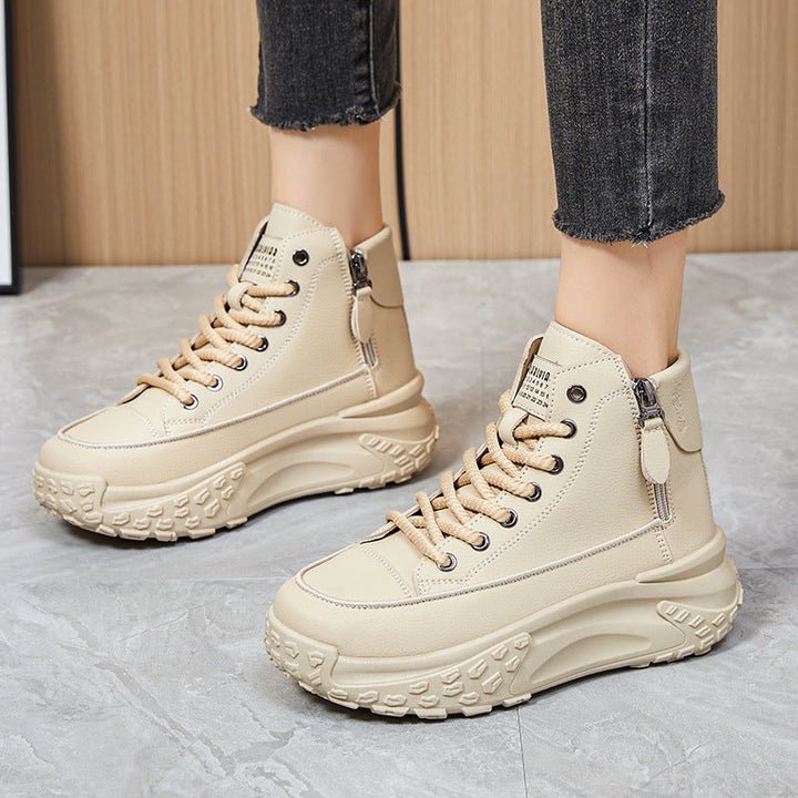 Damen High-Top Sneakers mit wasserabweisender Oberfläche und rutschfester Sohle Drune