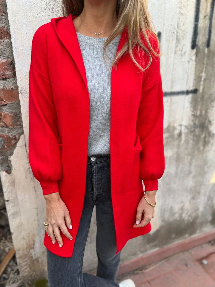 Drune | Wollene Taschenkapuzenmitteljacke