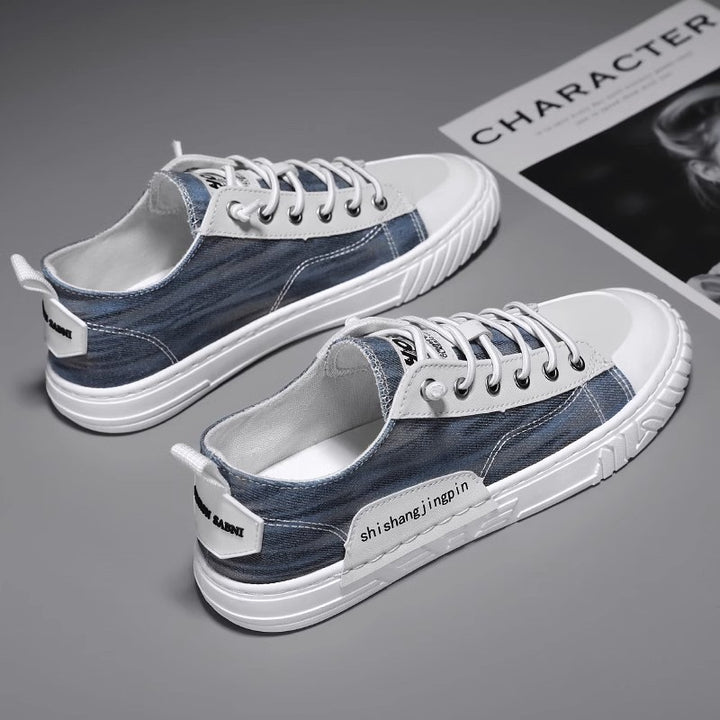 Unisex leichte retro Canvas-Sneaker mit verstärkter Zehenkappe und profilierter Gummisohle Drune