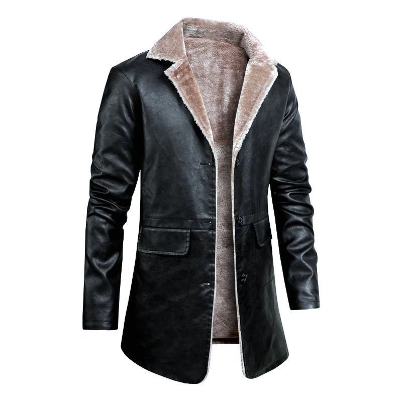 Herren Edle Lammlederjacke mit weichem Innenfutter Drune