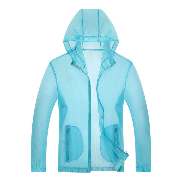 Herren ultraleichte Regenjacke mit verstellbarem Kapuzenbereich und reflektierenden Elementen Drune