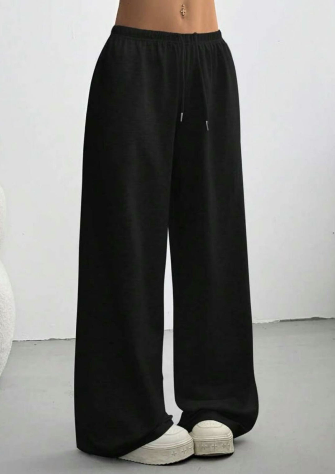 Damen Weite Sweatpants mit elastischem Bund Drune