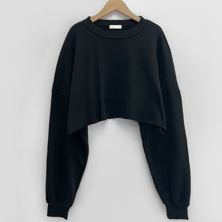 Damen lässiger oversized Pullover mit voluminösen Ärmeln Drune