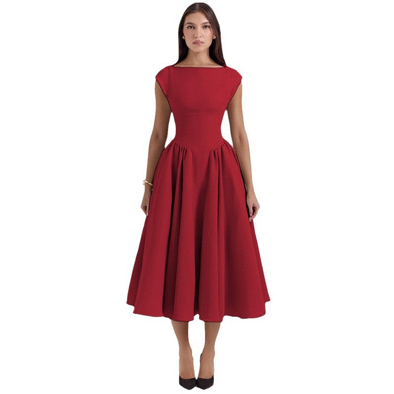 Damen Cocktailkleid mit schickem A-Linien-Schnitt und eleganter Taillierung Drune