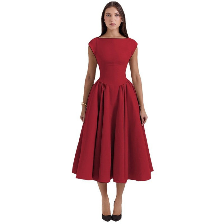 Damen Cocktailkleid mit schickem A-Linien-Schnitt und eleganter Taillierung Drune