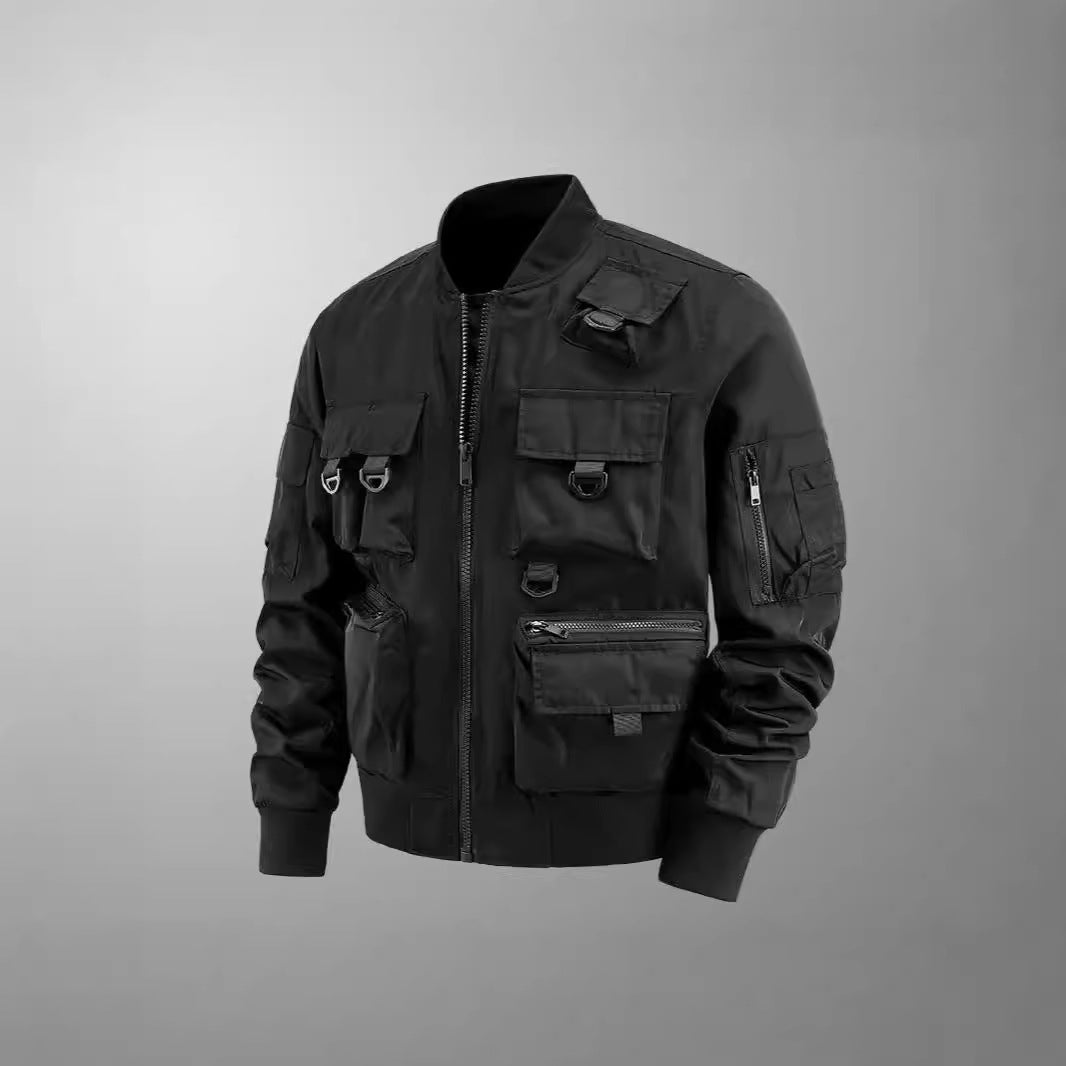 Herren taktische Multifunktionale Bomberjacke mit mehreren Taschen Drune