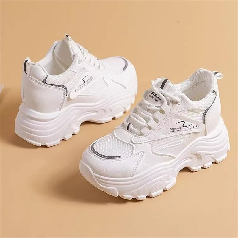 Damen Sportliche Chunky Sneakers mit gepolsterter Sohle und atmungsaktivem Obermaterial Drune