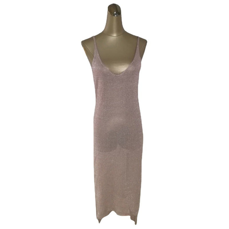 Damen Freizeit Maxikleid mit seitlichem Schlitz Drune