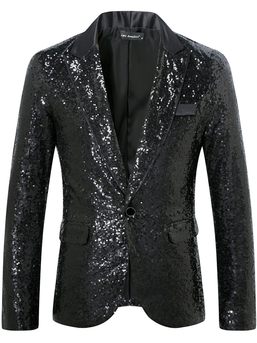Herren Glamouröser Paillettenblazer Drune